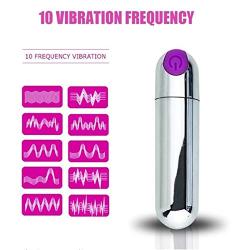 Silver Bullet Vibrator and Personal Massager - 10 Vibration Modes - Rechargeable