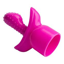 Bundle 3 Wand Pals Silicone Wand Massager Attachments G-Spot Tri-Spot Embrace & Rabbit Bliss (3 Pc Pink)