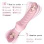 G Spot Vibrator for Vagina Stimulation with Face Brush, Ultra Soft Waterproof Rechargeable Dildo Vibrator with 10 Vibration Patterns Adult Sex Toys for Women and Couple