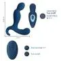 Male Prostate Massager Sex Toy with Dual Motors 10 Stimulation Patterns for Wireless Remote Anal Butt Plug