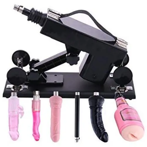 AUXFUN Automatic Sex Machine for Women,Female Masturbation Thrusting Pumping Gun Vagina Masturbator Cup for Men with 6 Attachments, Size 7