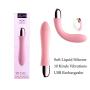 10 Frequency Wireless Waterproof Quiet USB Cable Rechargeable Cordless Pleasure Magnetic Charging Port Soft Vǐbrǎtǒr Family Health Sports Equipmen Massage Stick (Pink)