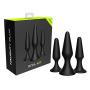 Naughty Anal Butt Plug - Silicone Sex Toy, Trainer, Prostate Massage - for Male, Female, and Beginner - Kit