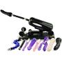 FREDORCH F2 Automatic Sex Machine Multispeed Adjustable Thrusting with 6 Dildo Retractable Gun Female Masturbation Pumping Gun for Women,Sex Products