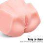 3D Male Masturbator Sex Dolls for Men Male Lifelike Silicone Sex Toys with Vagina Pussy Anal Toy for Men Masturbation (9.5×9×5inch)