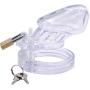 Must Have Cage Compare to CB6000 Short Male Chastity Device 5 Different Cock Rings by Manhood Academy Made in USA (Clear) Must Have Cage Compare to CB6000 Short Male Chastity Device 5 Different Cock Rings by Manhood Academy Made in USA (Clear)