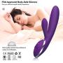 Fellowxi Heating Dual Vibrator Silicone Heating Dildo Erotic Sex Toys for Women,Rechargeable Vibrator G spot AV Magic Wand,Powerful G Spot Clitoris Stimulator Adult Sextoys
