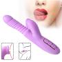 G Spot Vibrator, Fencos USB Charge Vibrating Stimulator Dildo Silicone Waterproof Hand-held Vibrating for Women 360 Degree Dual Motors Sex-Toys, Purple