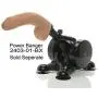 Doc Johnson The Legendary John Holmes - 12 Inch ULTRASKYN Dildo with Removeable Vac-U-Lock Suction Cup Base - 10 inches of Insertable Length - Harness Compatible - Storage Bag Included