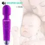 ARJOSPO Personal Wand Massager for Foot Back Neck - Upgraded with 20 Patterns - Cordless,Mini,Therapeutic Powerful and Hand held Waterproof, Whisper Quiet,Rechargeable for Stress Relief ARJOSPO Personal Wand Massager for Foot Back Neck - Upgraded with 20 Patterns - Cordless,Mini,Therapeutic Powerful and Hand held Waterproof, Whisper Quiet,Rechargeable for Stress Relief