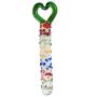NewMaxer Heart-Shaped Designed Glass Dildo for Women Crystal Female Masturbator Glass Vaginal Plug Anal Anus Plug