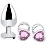 FeiGu 3 Pieces Heart Shape Jeweled Butt Plug Kit, Stainless Steel Anal Training Sets Adult Sex Toy for Beginners Couples FeiGu 3 Pieces Heart Shape Jeweled Butt Plug Kit, Stainless Steel Anal Training Sets Adult Sex Toy for Beginners Couples