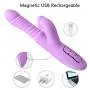 G Spot Vibrator, Fencos USB Charge Vibrating Stimulator Dildo Silicone Waterproof Hand-held Vibrating for Women 360 Degree Dual Motors Sex-Toys, Purple G Spot Vibrator, Fencos USB Charge Vibrating Stimulator Dildo Silicone Waterproof Hand-held Vibrating for Women 360 Degree Dual Motors Sex-Toys, Purple