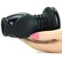 Doc Johnson Platinum Premium Silicone - The Stretch - Hollow Butt Plug - Medium - Black