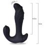 UTIMI Vibrating Butt Plug Prostate Massager Anal Plug Vibrator Sex Toy 10 Speed Silicone USB Charging Vibrations for Men and Women