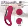 Vibrating Penis Ring for Couples, Cock Ring Vibrator with a Cunning Design, Rechargeable Clitoris Stimulator Massager