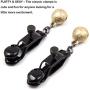 RYOZOCH Adjustable SM Nipple Clamps Fetish Teasers Breast Clit Sensual Bondage Restraint Kits (Clamps w/Chain, Style #1)