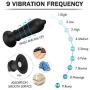 Vibrating Butt Plug, Male Vibrator Remote Control Anal Sex Toys Prostate Massager with 9 Vibrations Silicone P Spot Trainer Waterproof for Men Women Couple