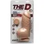 Doc Johnson The D - Fat D - 8 Inch with Balls - ULTRASKYN - 8" Long and 2.75" Wide - Strong Suction Cup Base - O-Ring Harness Compatible Dildo, Vanilla