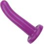 Silicone Dildo - Gentle Curve for G-Spot Stimulation - Suction Cup Base for Strap On Harness