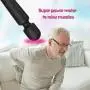 Yetrun USB Rechargeable 7-Color Lights Powerful Cordless Handheld Therapeutic Wand Massager ，10x Multi-Speed Vibrations Personal Massager, Perfect for Back Legs Hand Pains