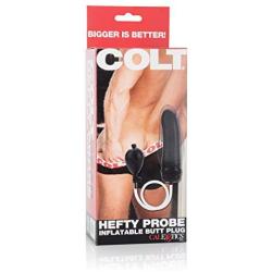 California Exotic Novelties Colt Hefty Probe Inflatable Butt Plug, Black