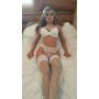 QQWWEE Lifelike Life Size Dolls Ultra Soft Tan Skin Adult Toy for Male Personal Care