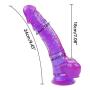 Realistic Soft 9.4 Inch Silicone Hands Huge Massage with Strong Suction Cup for Women - Purple of Love - Rocket Toy for Women