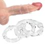 Penis Ring Set, BEING FETISH Premium Stretchy Silicone Cock Rings Set for Men Longer Harder Stronger Erection Transparent (3 Pack)