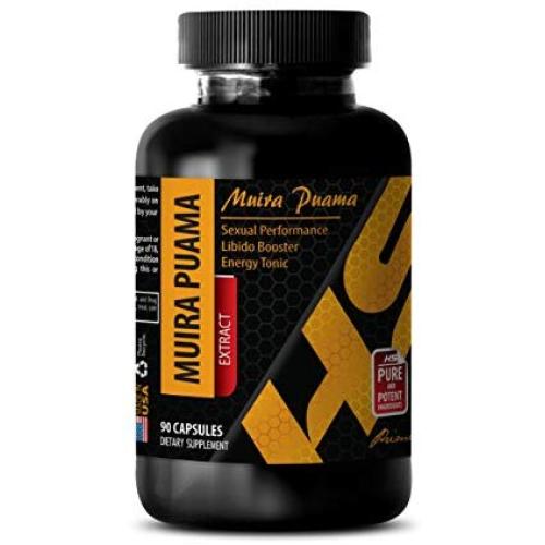 Natural Performance enhancers for men - MUIRA PUAMA EXTRACT - Potency wood - 1 Bottle 90 Capsules