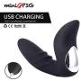 miniPIG Premium Mens Massager Vibrator Plug with Remote Control Strong Variable Speed Button for Man/Men -Waterproof USB Rechargeable with 12 Stimulation Modes (Black)