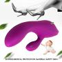 Handheld Computer Vibrator LED Light -7 Speed USB Cable Rechargeable Weaterproof Wand Massager Design for Bedroom