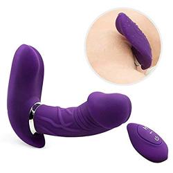 Lfcmf 7 Frequency Wireless Remote Control Wearable Fémálé Invisible Mástūrbátīōn Mássǎgě Víbràtǒr (Color : Purple)