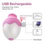 Clitoral Tongue Vibrator, Alona Sensitive Teasing Toy for Women with 7 Vibration Modes, Discreet Egg Shape Licking Vibrator for Travel