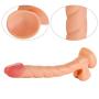 MXJYB Huge Man with Suction Cup, 12 Inch Realistic Godem-Tee with a Length of 10.6 Inch Insertable Massasger A132 MXJYB (Color : Beige)