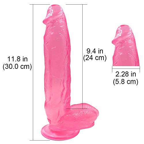 Whtao Perfect 11.8 inch Lifelike PVC Body Relax Waterproof Massage Suitable for Women Especially Beginners Whtao (Color : Pink)