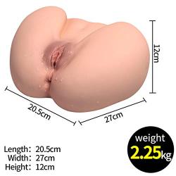 FIZZENN Male Masturbator Realistic Women Virgin Pussy Anal Ass,Adult Sex Doll with Two Holes for Men Masturbation, Discreet Package