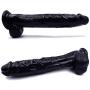XBWsir Dillo with Suction Cup Hands-Free Flexible Pennis Seax Toiy for Women Men Beginners Black