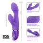 G-Spot Rabbit Waterproof Vibrator with Lifelike Texture for Women Clitoris Stimulation | Lyps Holly - Flexible Silicone Dildo Clit Dual Action Stimulator with 10 Powerful & Silent Vibration Patterns