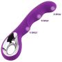 Powerful Motor Flexible Silicone Wand Massager with 10 Powerful Speeds Mode,USB Rechargeable-Arbitrary Bending for Massage Your Back Neck Shoulder Sore - Waterproof (Purple)