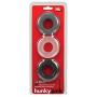 Hunkyjunk HUJ3 C-Ring 3-Pack - Tar/Ice/Stone