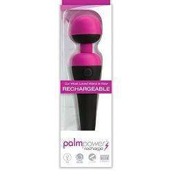 New USB Rechargeable Ultra Powerful PalmPower Hand-held Body Wand Massager + Includes a Free 2oz Earthly Body Massage & Body Oil