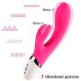 Health Sports Handheld Wireless Waterproof Wand Massager Skin Friendly Silicone USB Charging Design 5 Silent Vibration Mode Solution Muscle Pain