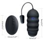 BOMBEX Vibrating Bullet Vibrator - Silicone Wireless Vibrant Adult Toy for Couples- Waterproof,Standby Modes,Adult Tongue Toys for Sex,Women,Black