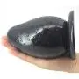 Bfucky Big Blockage with Suction Cup Strawberry Blockage Anus Comfortable partical Huge 3" Thick Blockage Stuffed Stopper Knead,Black Bfucky