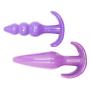 Roxy Sex Toys Butt Plug 2 Piece Anal Plug Set for Men & Women Silicone Toys Purple