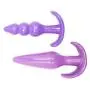 Roxy Sex Toys Butt Plug 2 Piece Anal Plug Set for Men & Women Silicone Toys Purple Roxy Sex Toys Butt Plug 2 Piece Anal Plug Set for Men & Women Silicone Toys Purple