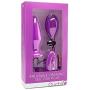 Ouch! Inflatable Vibrating Silicone Plug Dildos, Purple