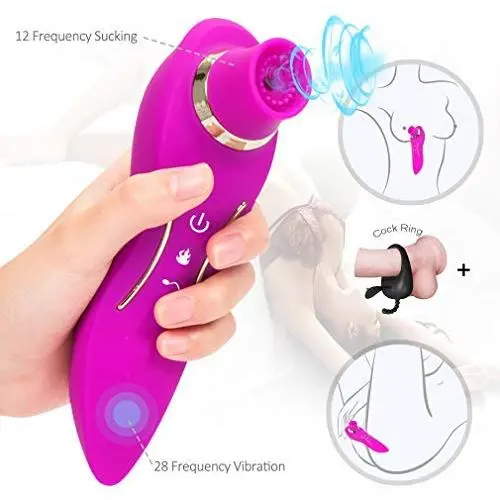 Hands Free Silicone Pleasure Toy Clitòrial Stimulàtion Toys for Her Clitòrial Stimulàtion Toys Sùcking Pleasure Toy for Women couple Waterproof Vibràntor Bùllet for Women couple with Remote Stimulàtor