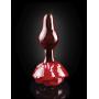 Pipedream Icicles No. 76 Anal Plug Massager Glass Rose Red